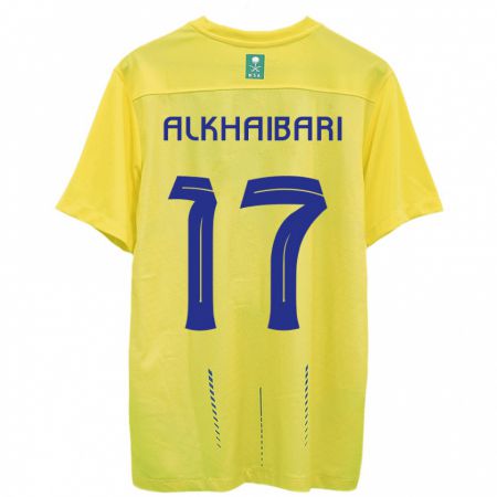 Kandiny Herren Abdullah Al-Khaibari #17 Gelb Heimtrikot Trikot 2023/24 T-Shirt