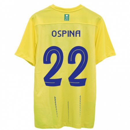 Kandiny Herren David Ospina #22 Gelb Heimtrikot Trikot 2023/24 T-Shirt