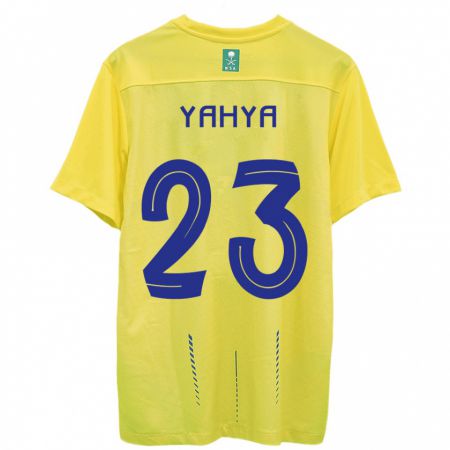 Kandiny Herren Ayman Yahya #23 Gelb Heimtrikot Trikot 2023/24 T-Shirt