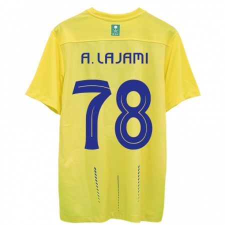 Kandiny Herren Ali Lajami #78 Gelb Heimtrikot Trikot 2023/24 T-Shirt