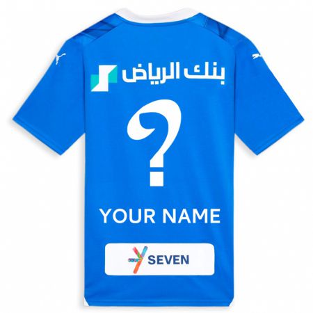 Kandiny Herren Ihren Namen #0 Blau Heimtrikot Trikot 2023/24 T-Shirt