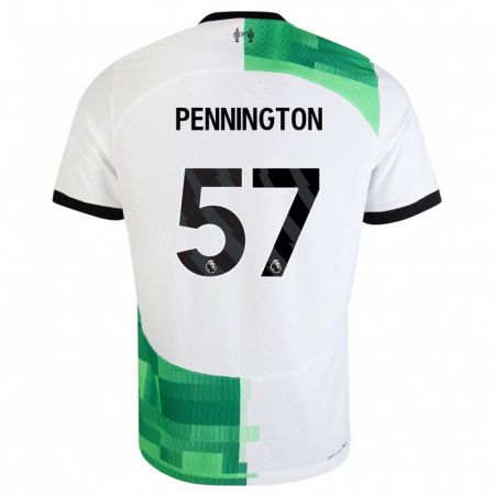 Kandiny Herren Cody Pennington #57 Weiß Grün Auswärtstrikot Trikot 2023/24 T-Shirt