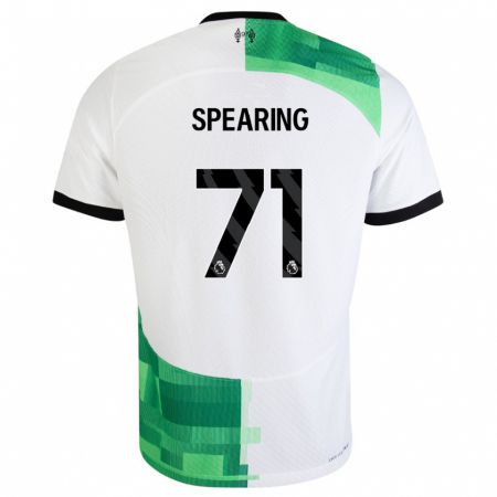 Kandiny Herren Jay Spearing #71 Weiß Grün Auswärtstrikot Trikot 2023/24 T-Shirt