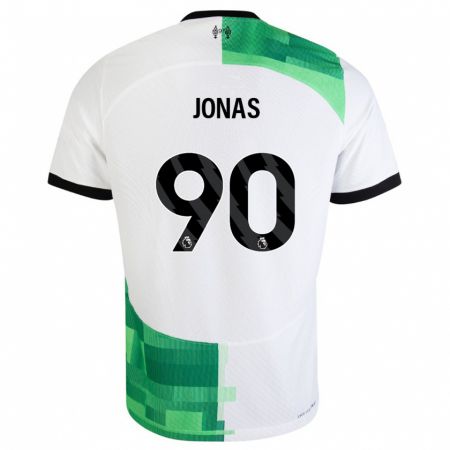 Kandiny Herren Lee Jonas #90 Weiß Grün Auswärtstrikot Trikot 2023/24 T-Shirt