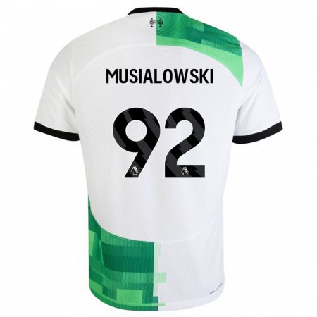 Kandiny Herren Mateusz Musialowski #92 Weiß Grün Auswärtstrikot Trikot 2023/24 T-Shirt