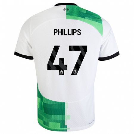Kandiny Herren Nathaniel Phillips #47 Weiß Grün Auswärtstrikot Trikot 2023/24 T-Shirt
