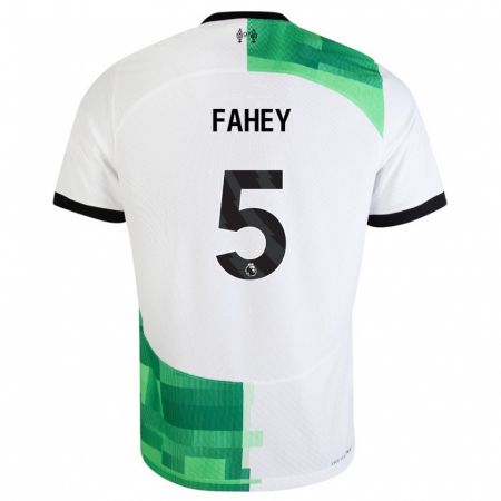 Kandiny Herren Niamh Fahey #5 Weiß Grün Auswärtstrikot Trikot 2023/24 T-Shirt