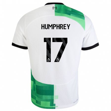 Kandiny Herren Carla Humphrey #17 Weiß Grün Auswärtstrikot Trikot 2023/24 T-Shirt