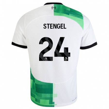 Kandiny Herren Katie Stengel #24 Weiß Grün Auswärtstrikot Trikot 2023/24 T-Shirt