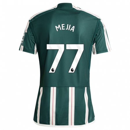 Kandiny Herren Mateo Mejia #77 Dunkelgrün Auswärtstrikot Trikot 2023/24 T-Shirt