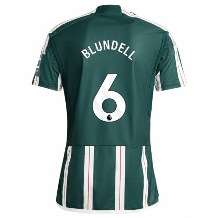 Kandiny Herren Hannah Blundell #6 Dunkelgrün Auswärtstrikot Trikot 2023/24 T-Shirt