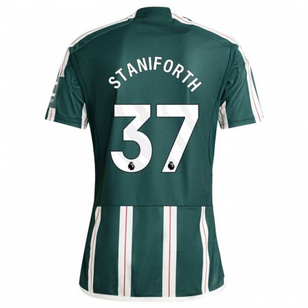 Kandiny Herren Lucy Staniforth #37 Dunkelgrün Auswärtstrikot Trikot 2023/24 T-Shirt
