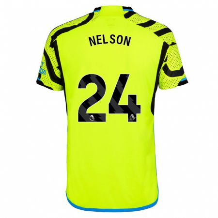 Kandiny Herren Reiss Nelson #24 Gelb Auswärtstrikot Trikot 2023/24 T-Shirt