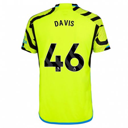 Kandiny Herren Timi Davis #46 Gelb Auswärtstrikot Trikot 2023/24 T-Shirt