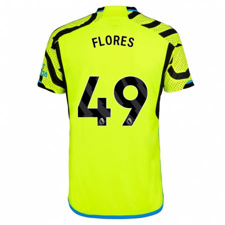 Kandiny Herren Marcelo Flores #49 Gelb Auswärtstrikot Trikot 2023/24 T-Shirt