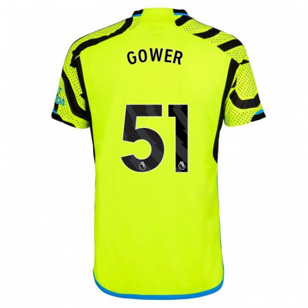 Kandiny Herren Jimi Gower #51 Gelb Auswärtstrikot Trikot 2023/24 T-Shirt