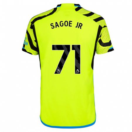 Kandiny Herren Charles Sagoe Jr #71 Gelb Auswärtstrikot Trikot 2023/24 T-Shirt