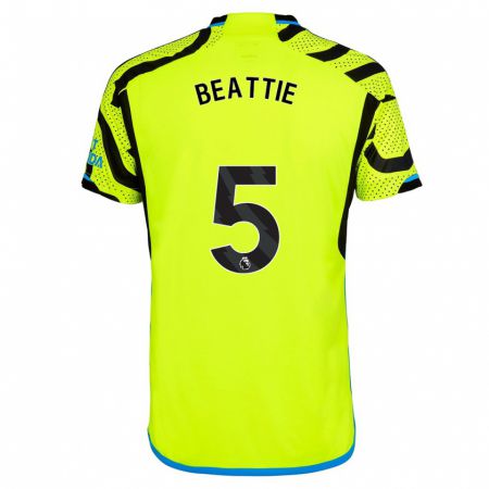 Kandiny Herren Jen Beattie #5 Gelb Auswärtstrikot Trikot 2023/24 T-Shirt