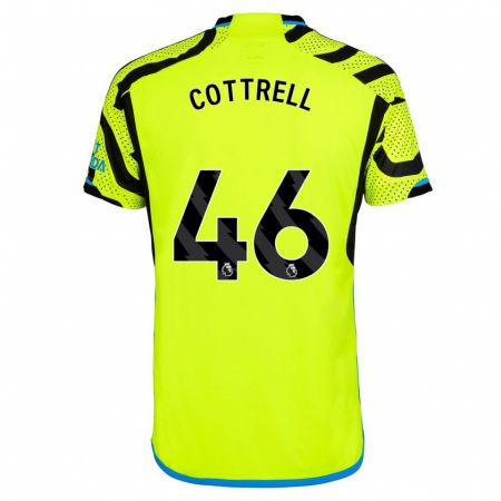 Kandiny Herren Ben Cottrell #46 Gelb Auswärtstrikot Trikot 2023/24 T-Shirt