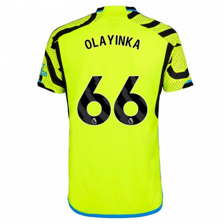 Kandiny Herren James Olayinka #66 Gelb Auswärtstrikot Trikot 2023/24 T-Shirt