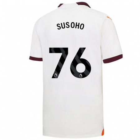 Kandiny Herren Mahamadou Susoho #76 Weiß Auswärtstrikot Trikot 2023/24 T-Shirt