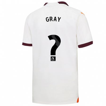 Kandiny Herren Charlie Gray #0 Weiß Auswärtstrikot Trikot 2023/24 T-Shirt