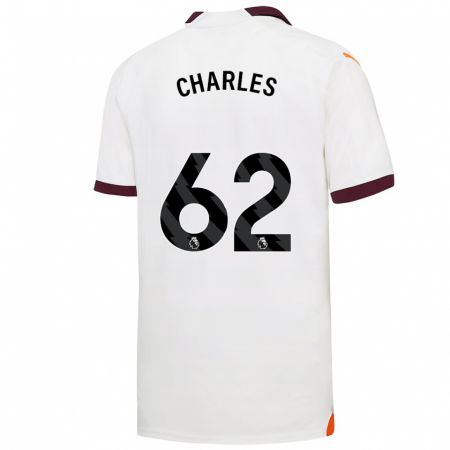 Kandiny Herren Shea Charles #62 Weiß Auswärtstrikot Trikot 2023/24 T-Shirt