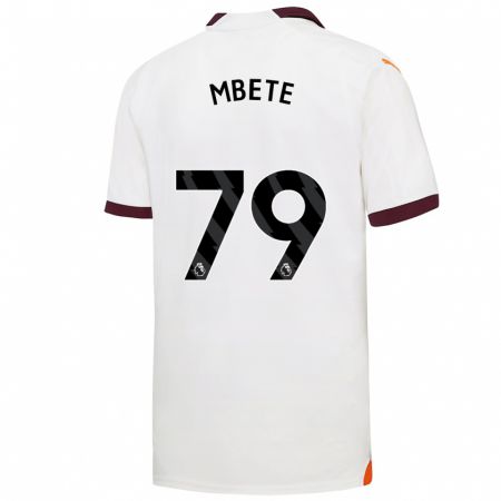 Kandiny Herren Luke Mbete #79 Weiß Auswärtstrikot Trikot 2023/24 T-Shirt