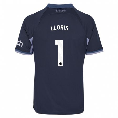 Kandiny Herren Hugo Lloris #1 Dunkelblau Auswärtstrikot Trikot 2023/24 T-Shirt