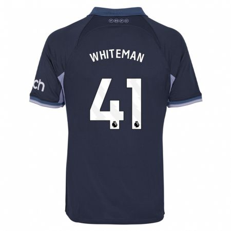 Kandiny Herren Alfie Whiteman #41 Dunkelblau Auswärtstrikot Trikot 2023/24 T-Shirt