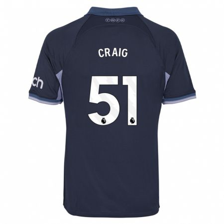 Kandiny Herren Matthew Craig #51 Dunkelblau Auswärtstrikot Trikot 2023/24 T-Shirt