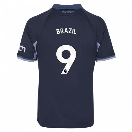 Kandiny Herren Ellie Brazil #9 Dunkelblau Auswärtstrikot Trikot 2023/24 T-Shirt
