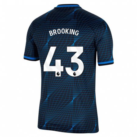 Kandiny Herren Josh Brooking #43 Dunkelblau Auswärtstrikot Trikot 2023/24 T-Shirt
