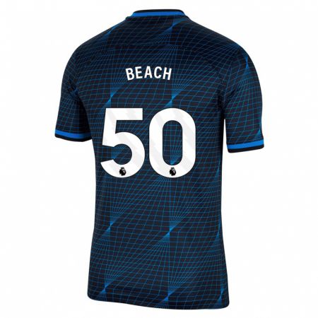 Kandiny Herren Eddie Beach #50 Dunkelblau Auswärtstrikot Trikot 2023/24 T-Shirt