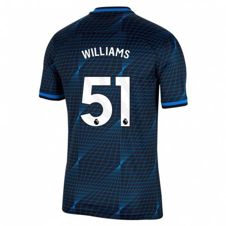 Kandiny Herren Dylan Williams #51 Dunkelblau Auswärtstrikot Trikot 2023/24 T-Shirt