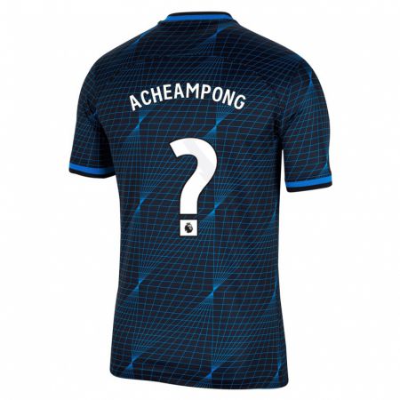 Kandiny Herren Josh Acheampong #0 Dunkelblau Auswärtstrikot Trikot 2023/24 T-Shirt