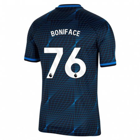 Kandiny Herren Somto Boniface #76 Dunkelblau Auswärtstrikot Trikot 2023/24 T-Shirt