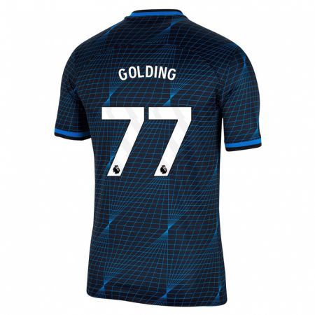 Kandiny Herren Michael Golding #77 Dunkelblau Auswärtstrikot Trikot 2023/24 T-Shirt