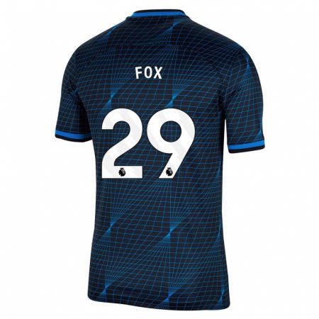 Kandiny Herren Jorja Fox #29 Dunkelblau Auswärtstrikot Trikot 2023/24 T-Shirt