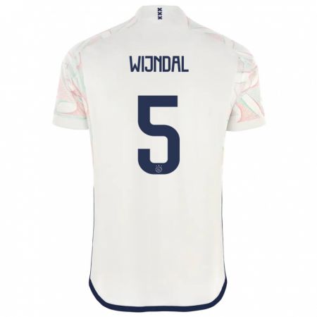 Kandiny Herren Owen Wijndal #5 Weiß Auswärtstrikot Trikot 2023/24 T-Shirt