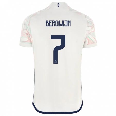 Kandiny Herren Steven Bergwijn #7 Weiß Auswärtstrikot Trikot 2023/24 T-Shirt