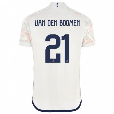 Kandiny Herren Branco Van Den Boomen #21 Weiß Auswärtstrikot Trikot 2023/24 T-Shirt