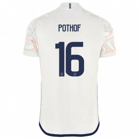 Kandiny Herren Isa Pothof #16 Weiß Auswärtstrikot Trikot 2023/24 T-Shirt