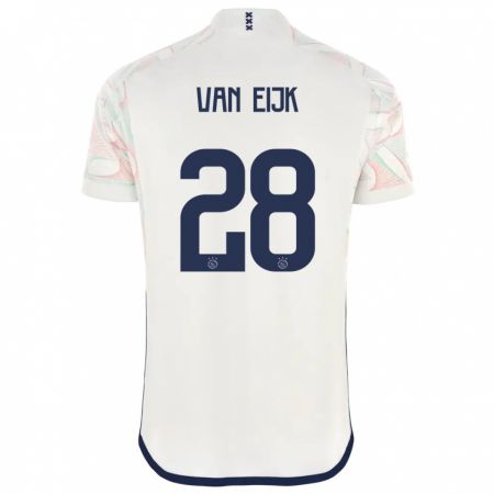 Kandiny Herren Regina Van Eijk #28 Weiß Auswärtstrikot Trikot 2023/24 T-Shirt