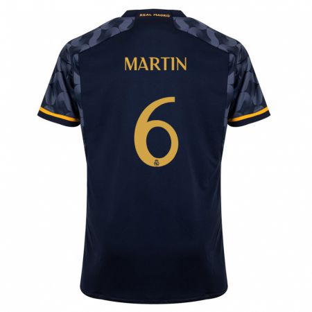 Kandiny Herren Mario Martín #6 Dunkelblau Auswärtstrikot Trikot 2023/24 T-Shirt