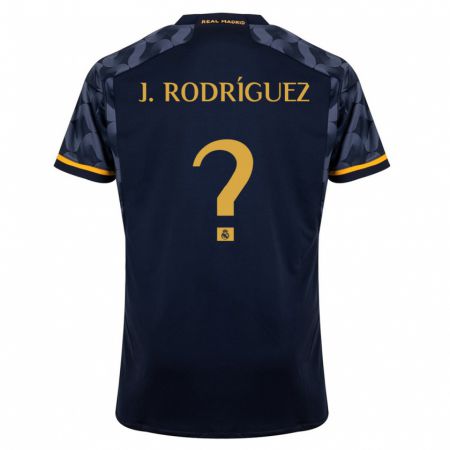 Kandiny Herren Juan Rodríguez #0 Dunkelblau Auswärtstrikot Trikot 2023/24 T-Shirt