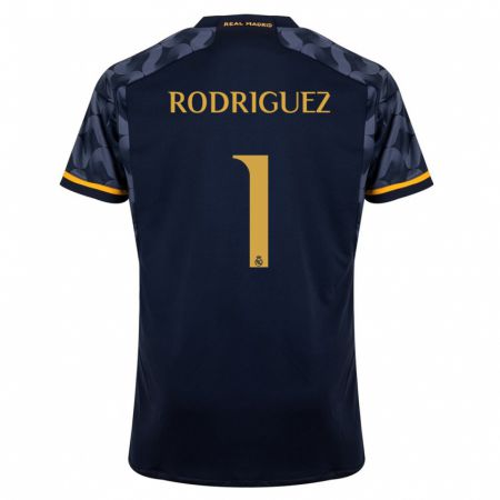 Kandiny Herren Misa Rodriguez #1 Dunkelblau Auswärtstrikot Trikot 2023/24 T-Shirt