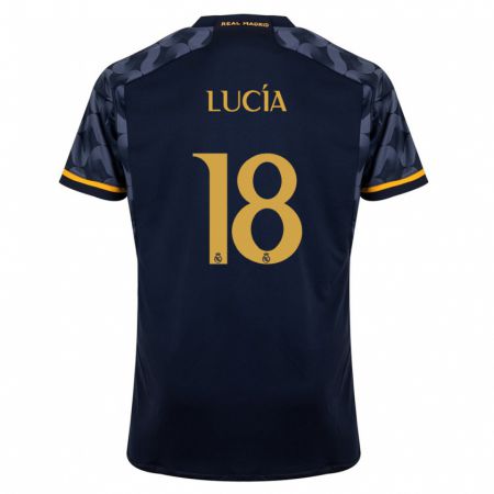 Kandiny Herren Lucia Rodriguez #18 Dunkelblau Auswärtstrikot Trikot 2023/24 T-Shirt