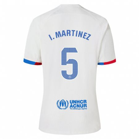 Kandiny Herren Iñigo Martínez #5 Weiß Auswärtstrikot Trikot 2023/24 T-Shirt