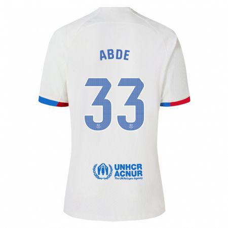 Kandiny Herren Ez Abde #33 Weiß Auswärtstrikot Trikot 2023/24 T-Shirt